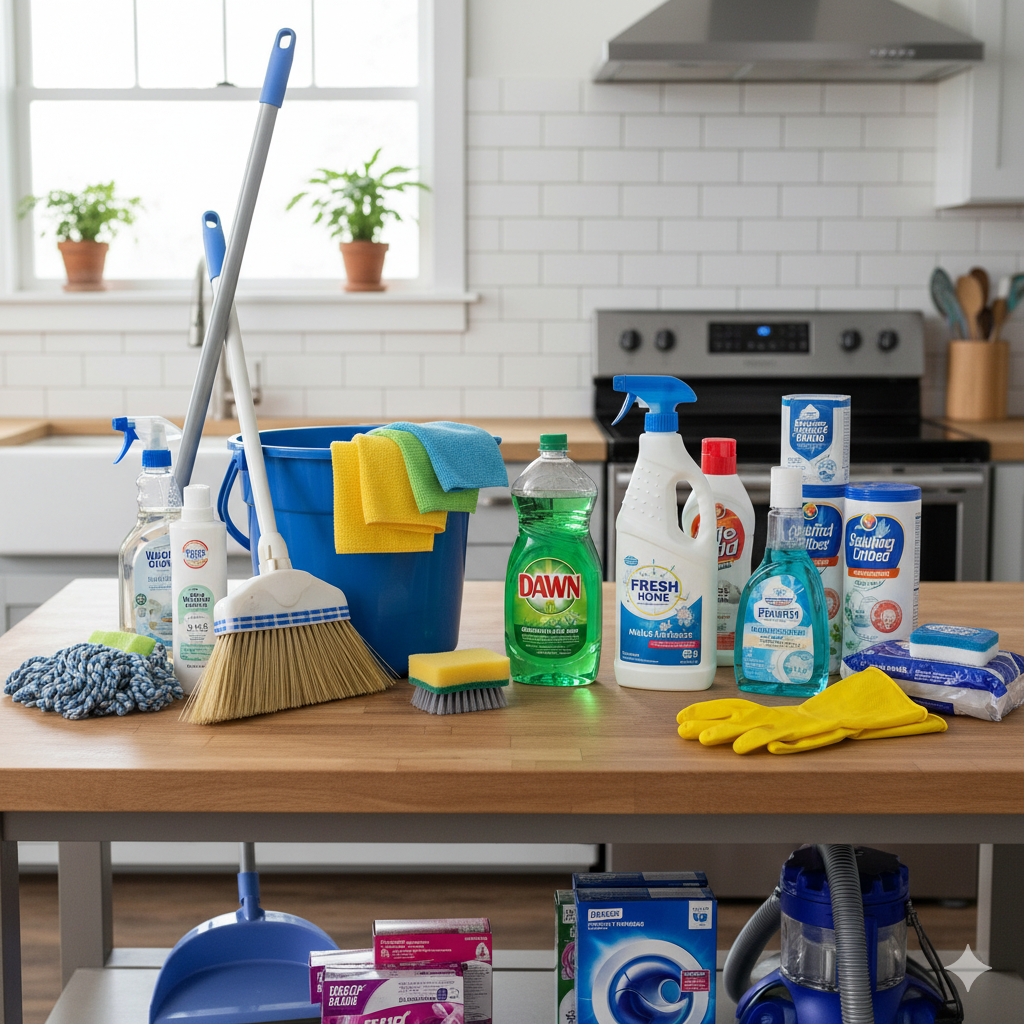 house cleaning supplies for home